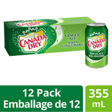 CANADA DRY GINGER ALE 12 X 355 ML