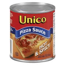 UNICO PIZZA SAUCE HOT & SPICY 24 X 7.5 OZ  (213 ML)