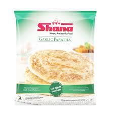 SHANA GARLIC PARANTHA 5'S - 12 X 400 G