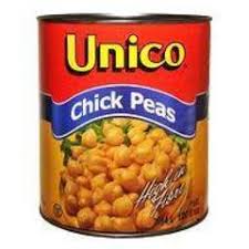 UNICO CHICK PEAS 6 X 100 OZ  (2.84 L)