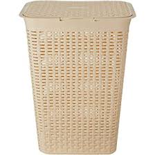 CANE LAUNDRY BASKET BIG-MARBLE BEIGE 3PC