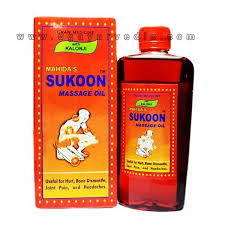 MAHIDA SUKOON MASSAGE OIL (RED)  12x 200ML