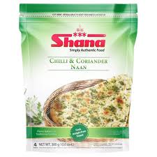 SHANA CHILLI & CORIANDER NAAN BREAD 12 X
300 G