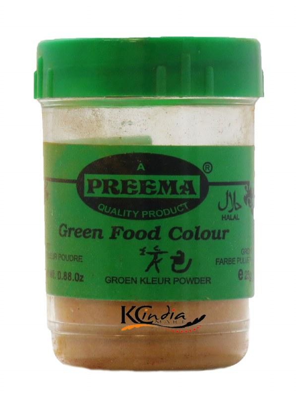 PREEMA FOOD COLOR GREEN 12 X 25 G