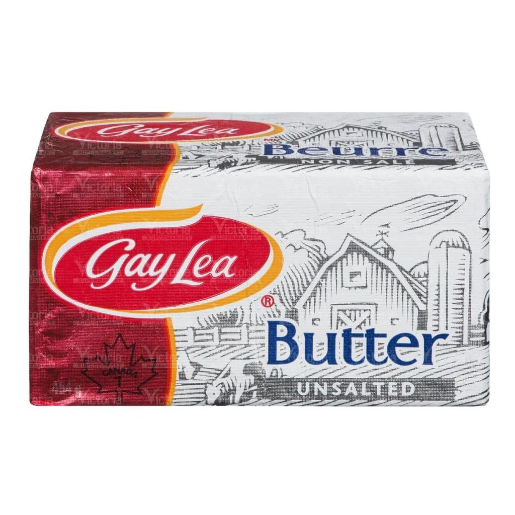 GAY LEA UNSALTED BUTTER 40  X 454 G