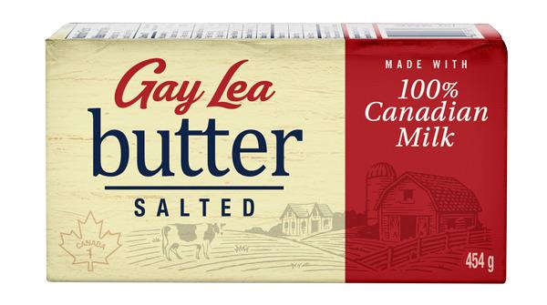 GAY LEA SALTED BUTTER 40 X 454G