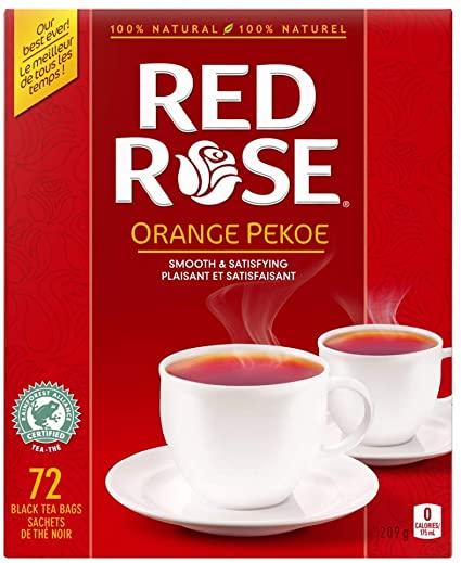 RED ROSE TEA  12 X 72 BAGS