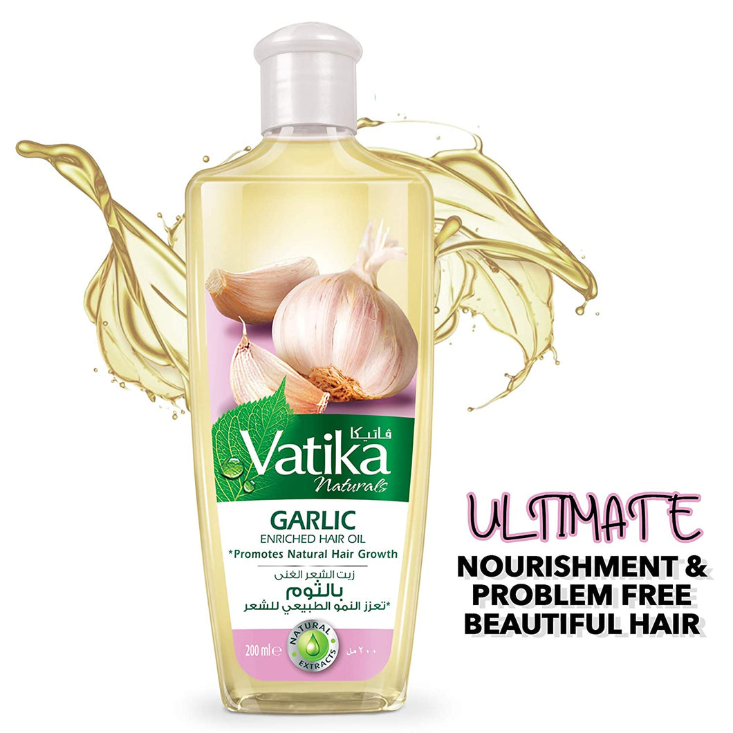 DABUR VATIKA ENRICHED GARLIC HAIR OIL 12X 300ML