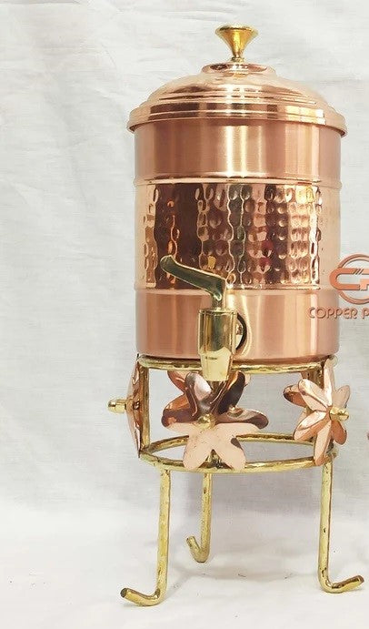 COPPER CLASSIC WATER TANK WITH STAND 3.5 LTR