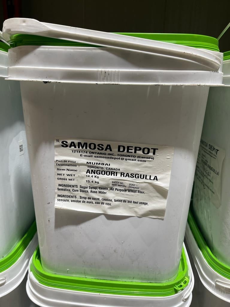 RASGULLA ANGOORI (BUCKET) 12 KG