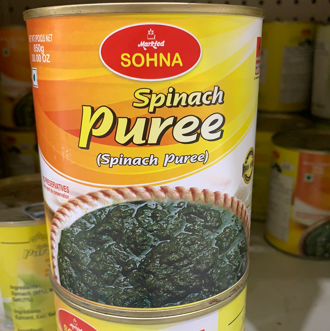 SOHNA SPINACH PUREE 12 X 850 G (PACIFIC)