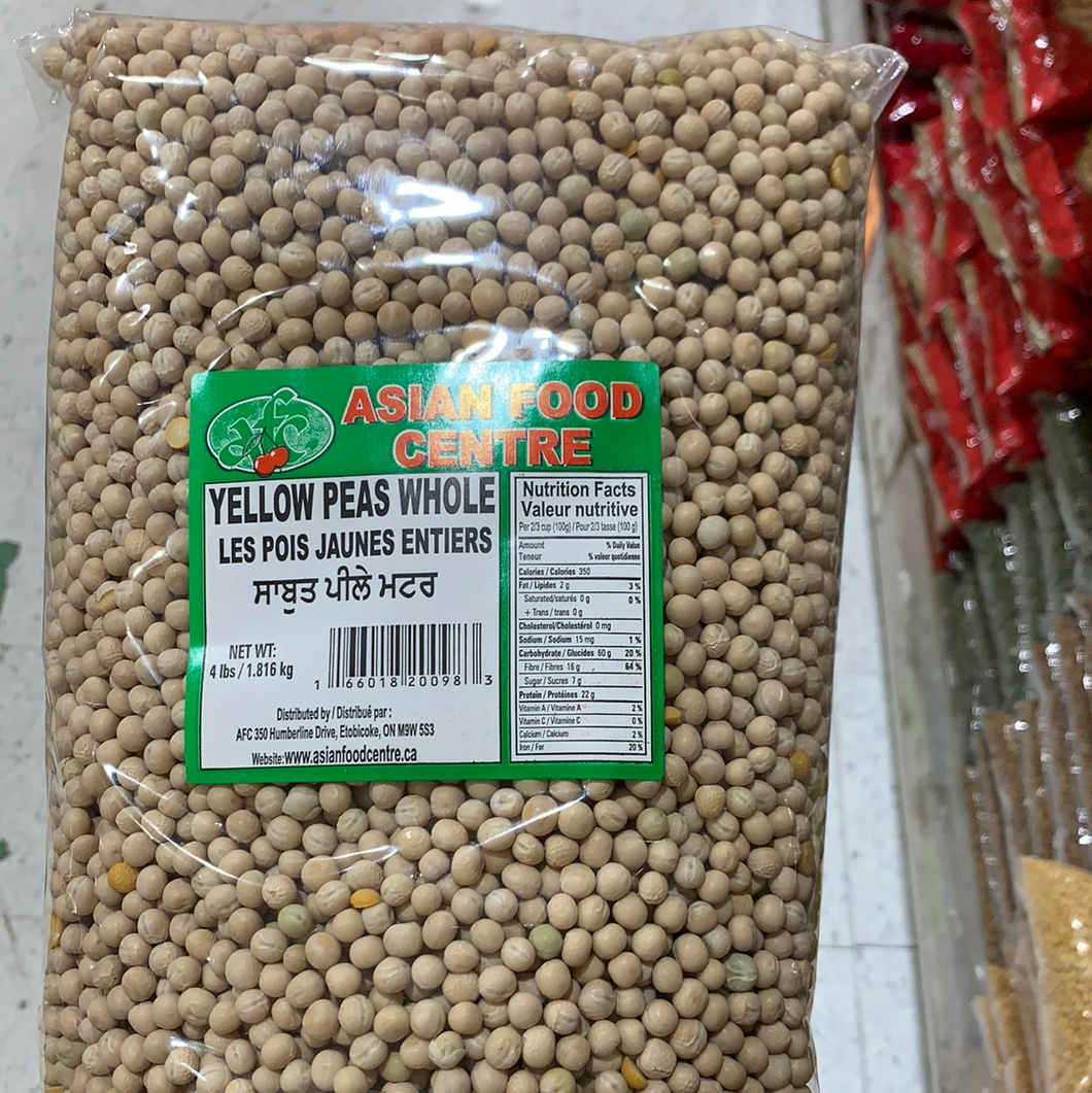 YELLOW PEAS WHOLE 15 X 4 LB