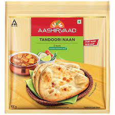 AASHIRVAAD TANDOORI PLAIN NAAN 24 X 400 GM