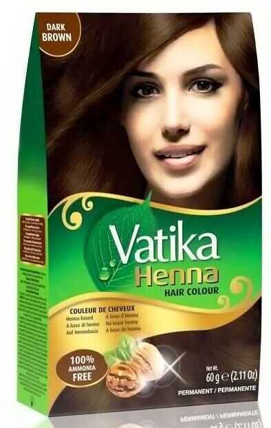 DABUR VATIKA HAIR COLOR DARK BROWN (6 X 60G)