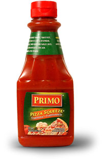 PRIMO PIZZA SAUCE SQUEEZE 12 X 375ML