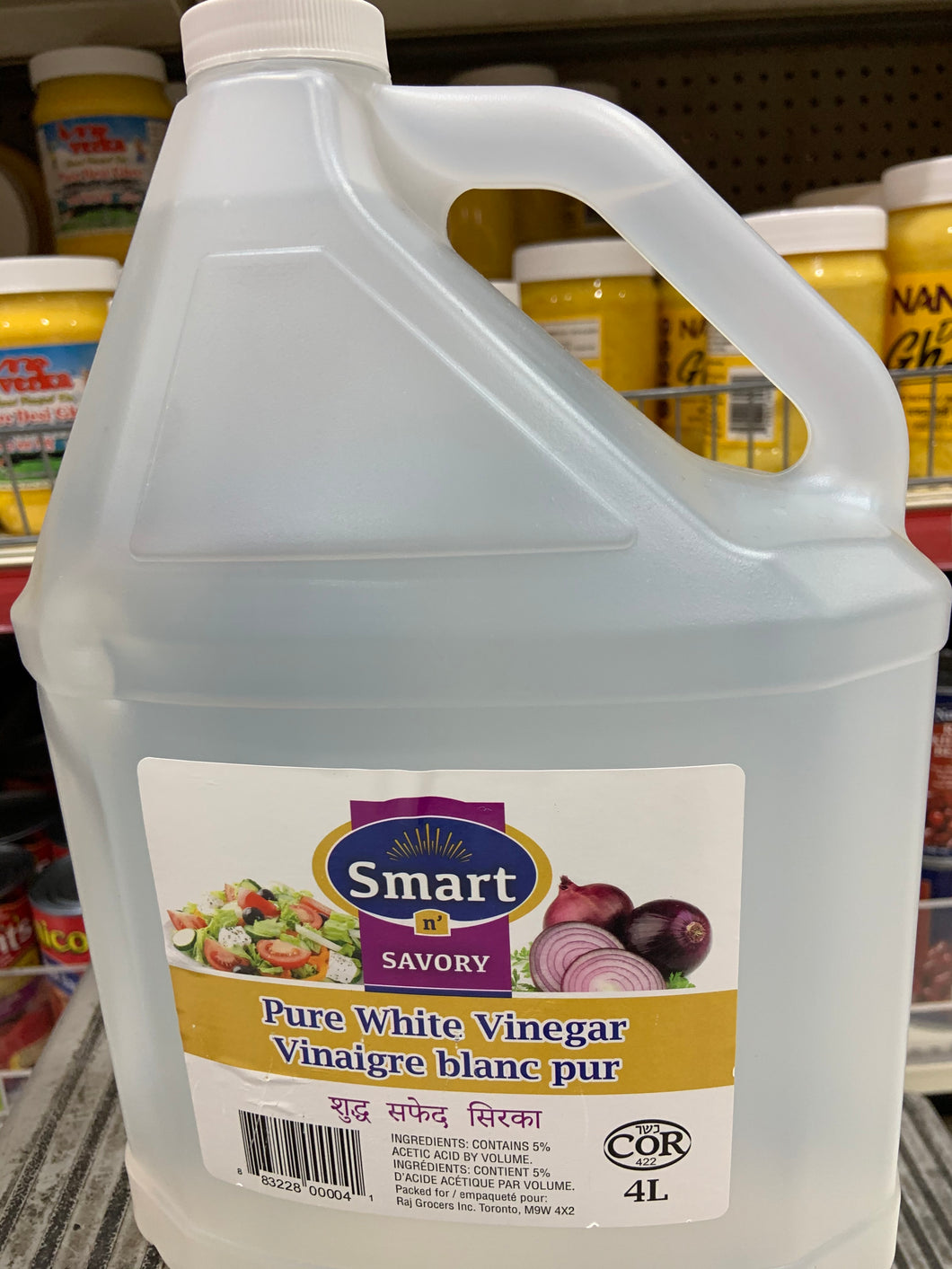 SMART N SAVORY White VINEGAR 4 X 4
LITRE (RAJ)